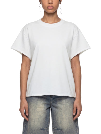 Unisex Boxy Raw Edge T-Shirt