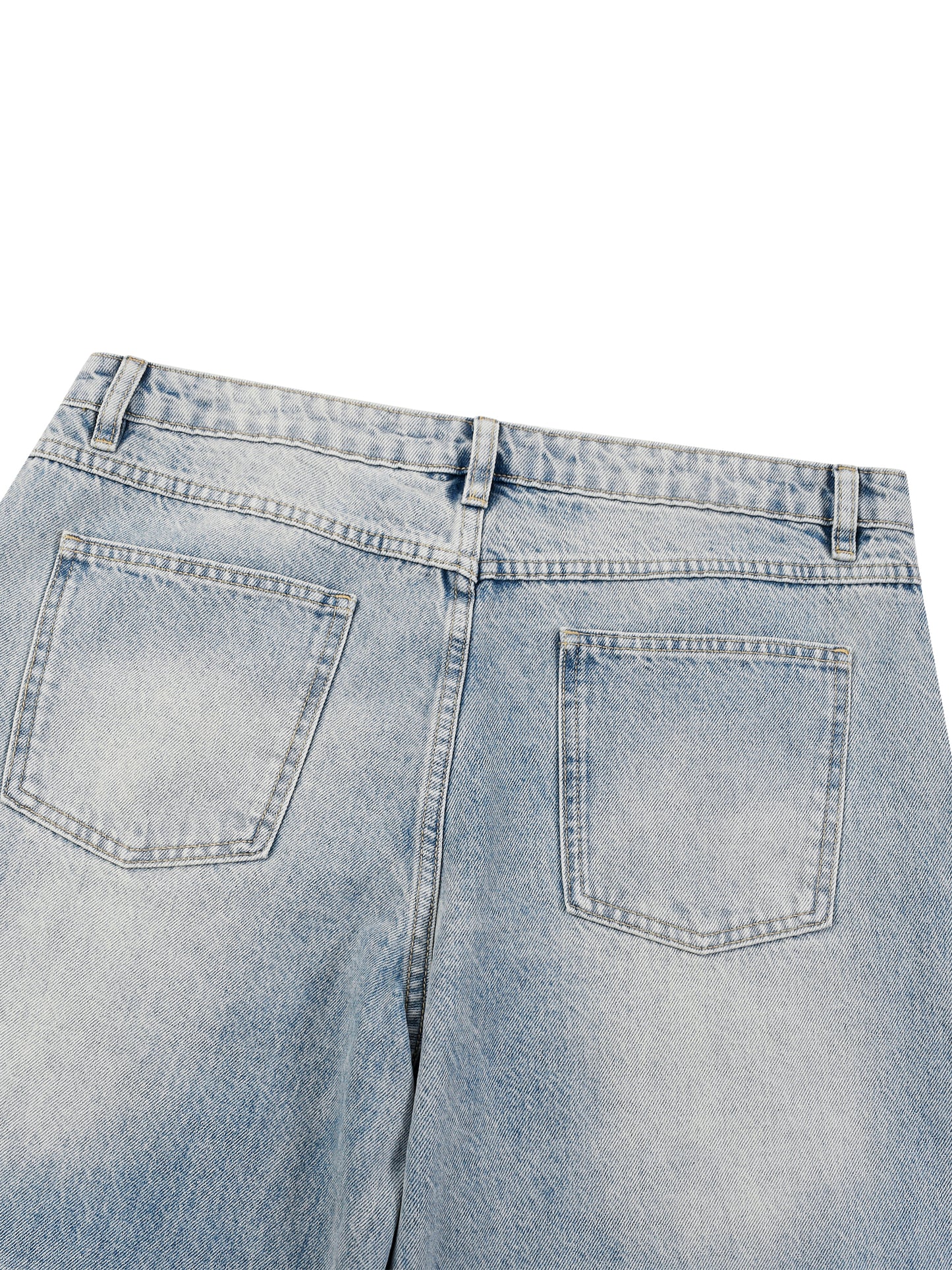 Men’s Enzyme Wash Wide Leg Jeans