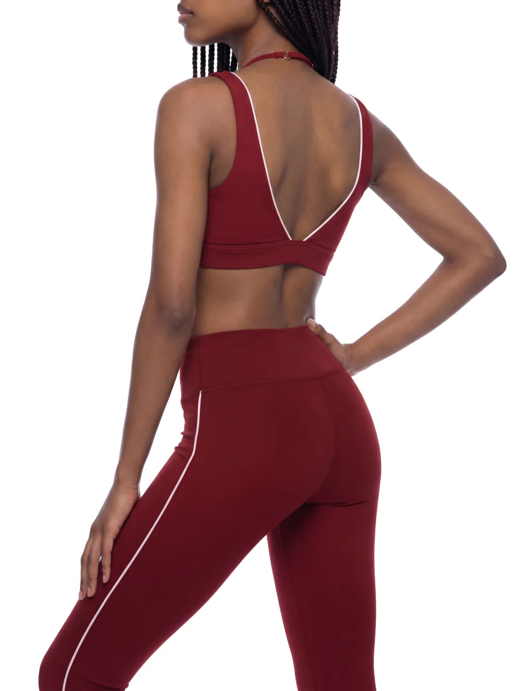 Women's Halter Yoga Set with Tapered Leggings