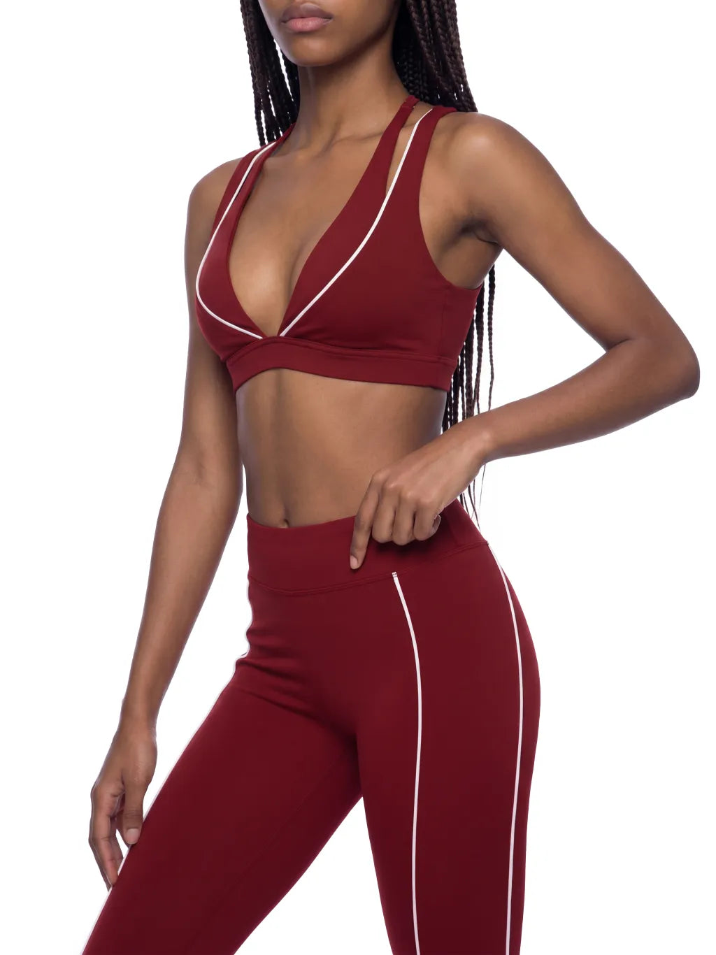 Women's Halter Yoga Set with Tapered Leggings