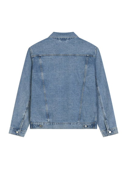 Unisex Vintage Wash Denim Jacket