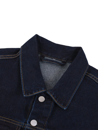 Unisex Vintage Wash Denim Jacket